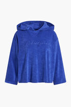 Solid Terry Hoodie Sweatshirt