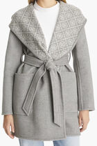 HOODED WOOL COAT