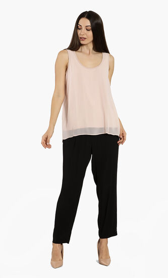 Sleeveless Chiffon Top