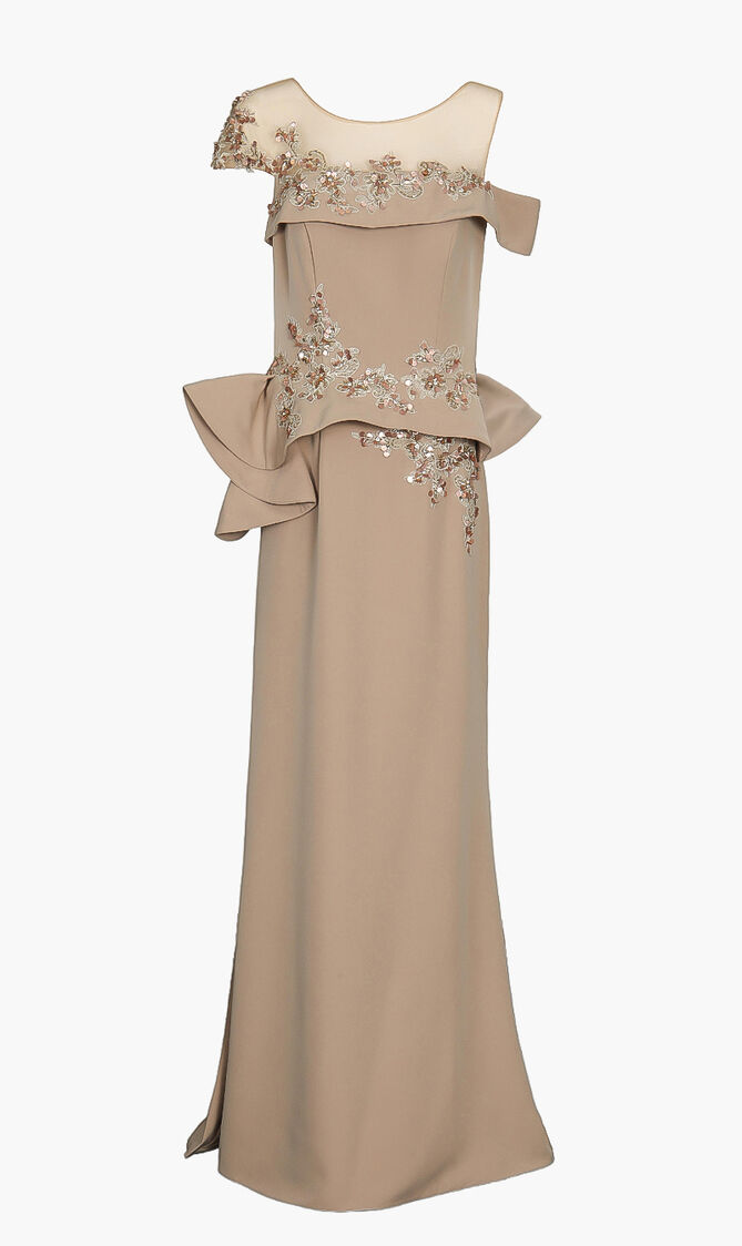 Off Shoulder Stretch Gown Dress Off Shoulder Stretch Gown Dress