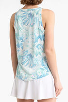 Abby Costa Wave Leaves IslandZone Halter Top