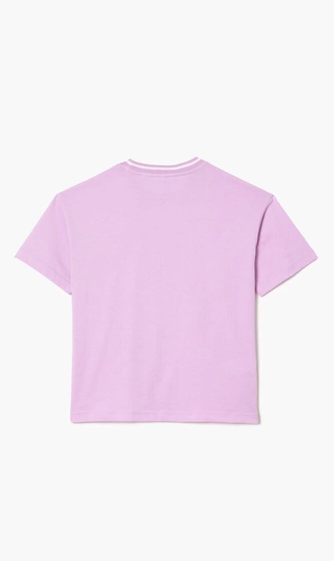 Croc Print Cotton Jersey T-shirt