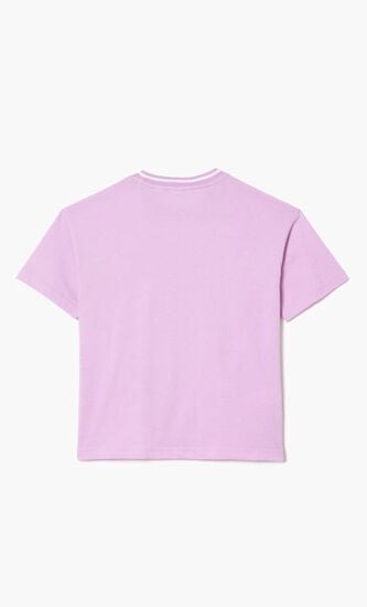 Croc Print Cotton Jersey T-shirt