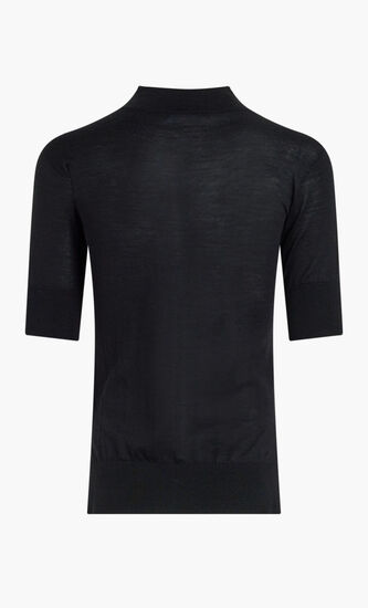SWEATER CN SS SUPERFINE CASHMEREMERINOSILK
