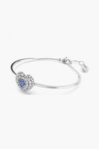 Heart Rhodium Plated Bracelet