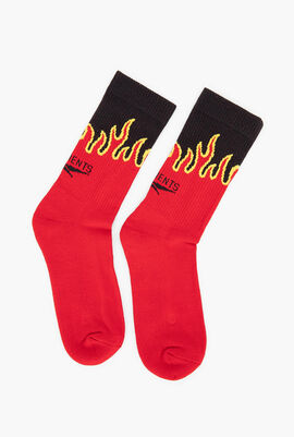 Fire Print Socks