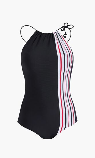 LOVER AH9I1 IDLF SU24 VERTIC STRIPES BLEU MARINE