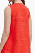 Sleeveless Blouse in Pure Linen