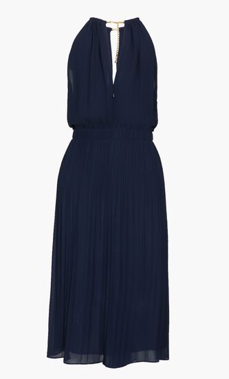 Halter Neck Midi Dress