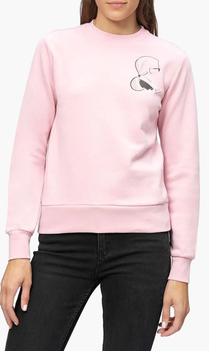 Sketch Cameo Print Sweatshirt