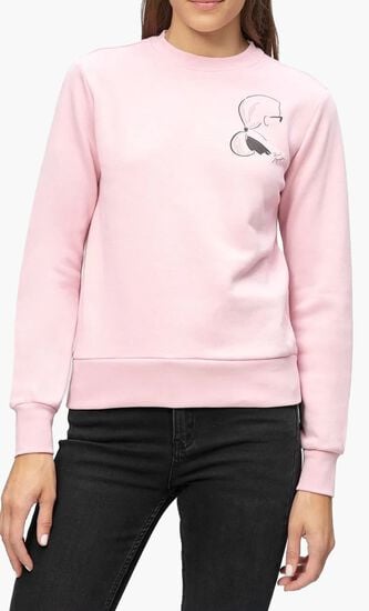 Sketch Cameo Print Sweatshirt