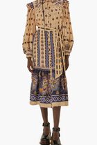 AINIKA MAXI FLORAL CREAM MIDI DRESS