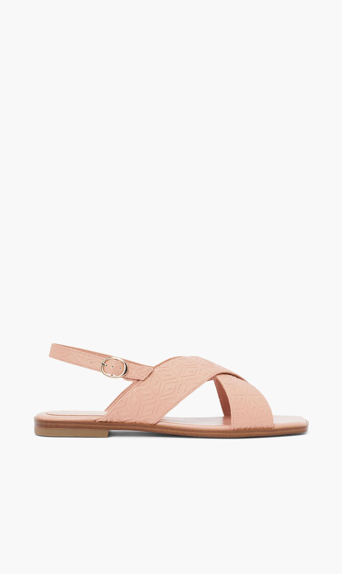 MULES PEEP TOE LIGHT PINK 680