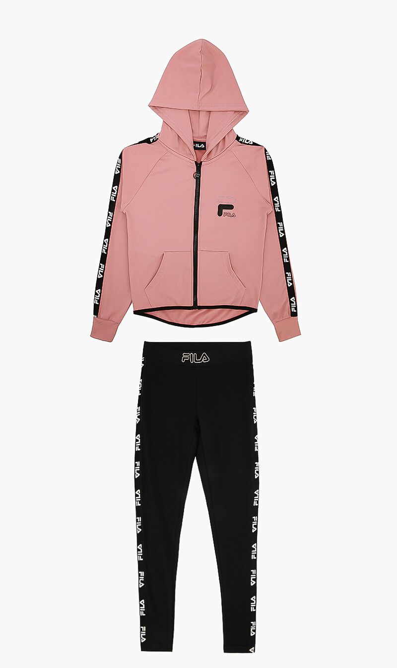 Fila pink tracksuit new arrivals