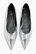 Leather Pointed Toe Ballerinas