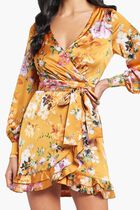 Ethereal Roses Wrap Dress