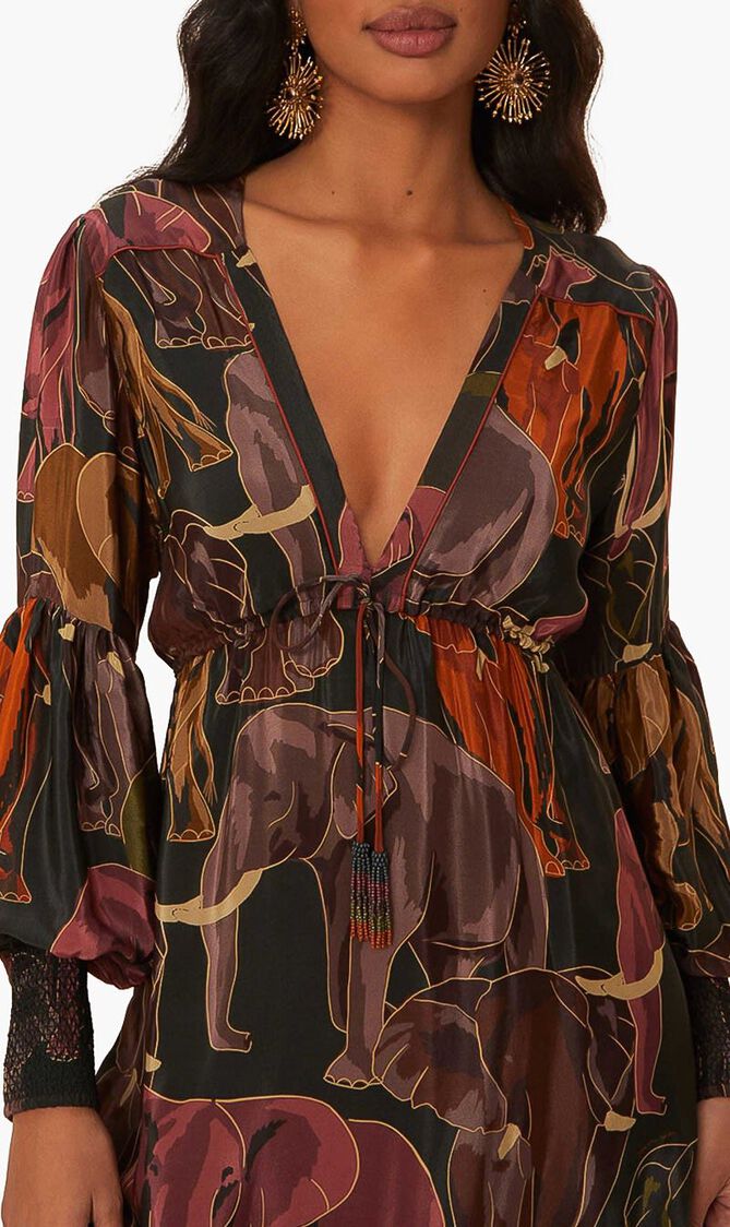 Elephants Maxi Dress