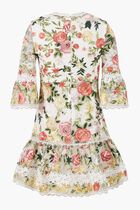 Allure Embroidered Sleeve Mini Dress