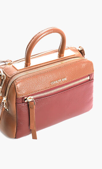 Jasmine Pebbled Leather Handbag