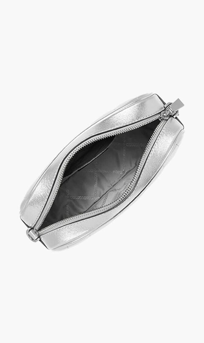 Quilted Metallic Leather Crossbody Bag