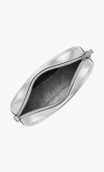 Quilted Metallic Leather Crossbody Bag