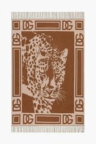 Cashmere Jacquard Blanket Brown