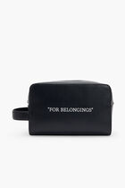 QUOTE BOOKISH POUCH BLACK WHITE