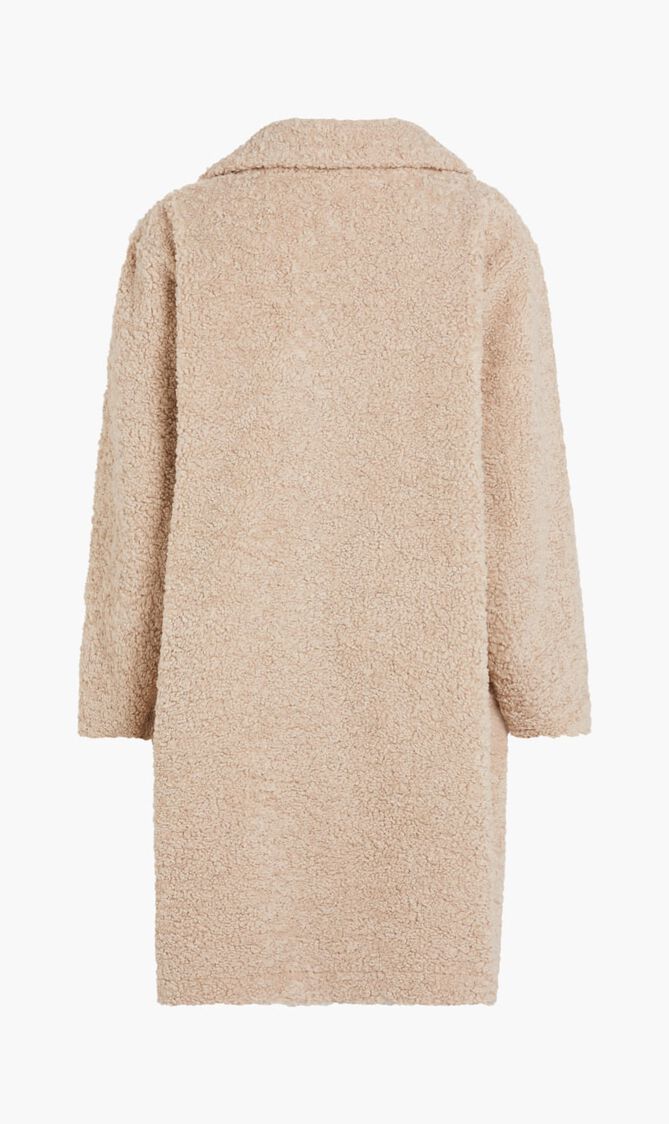 SOLENE REVERSIBLE CO - BONDED SUEDE AND CURLY FAUX FU