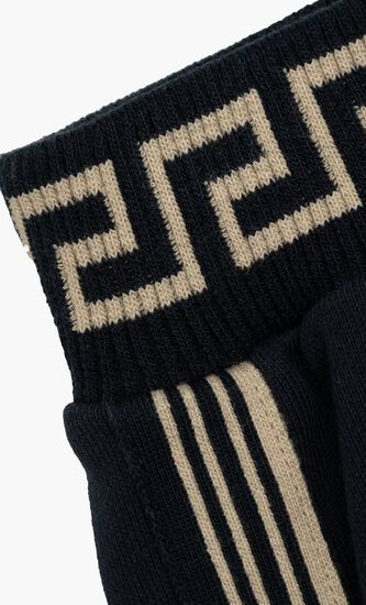 SWEATPANT FLEECE + CONTRAST + MEDUSA EMBROIDERY