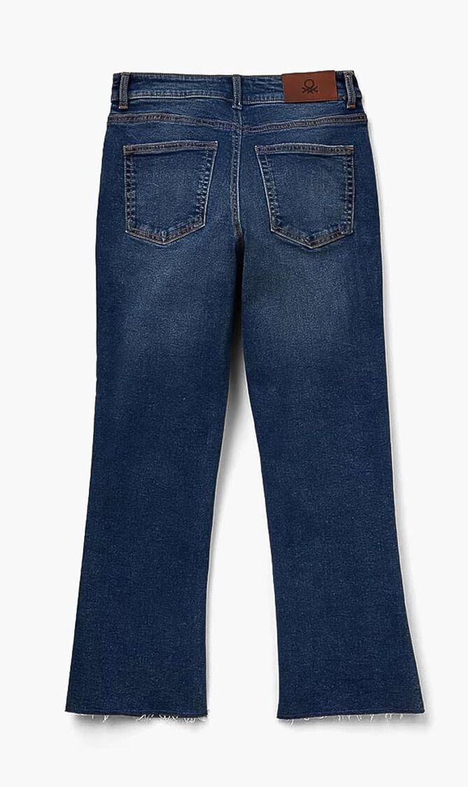 Cotton Cropped Jeans