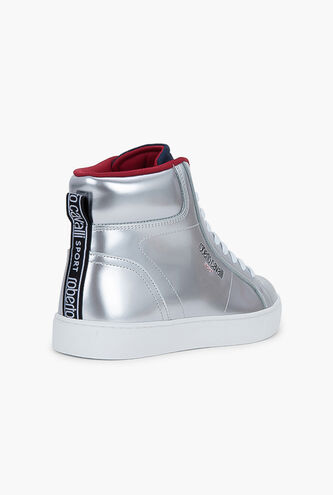 Andys Leather High Top Sneakers