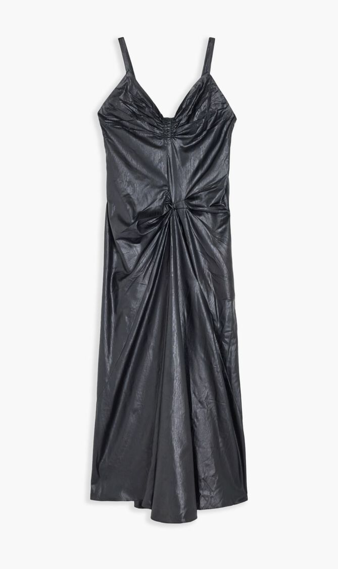 AVP STRAP BLACK MAXI DRESS