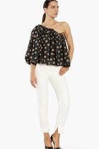 True Print Asymmetrical Blouse