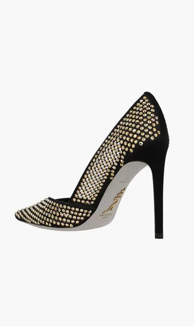 BLACK SATINMETALLIC SUNSHINE STRASS