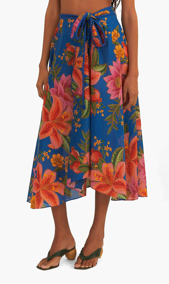 Summer Fruit Midi Skirt