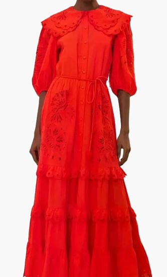 Humming Bird Richelieu Maxi Dress