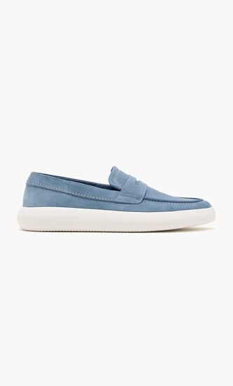 Suede Boat Loafers