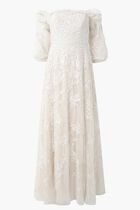 Lunaria Wreath Off Shoulder Gown