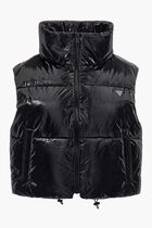 Chris Puffer Crop Vest Jacket
