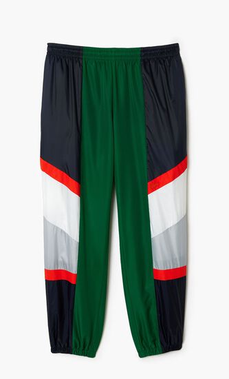 Mixed Material Colourblock Sportsuit Track Pants