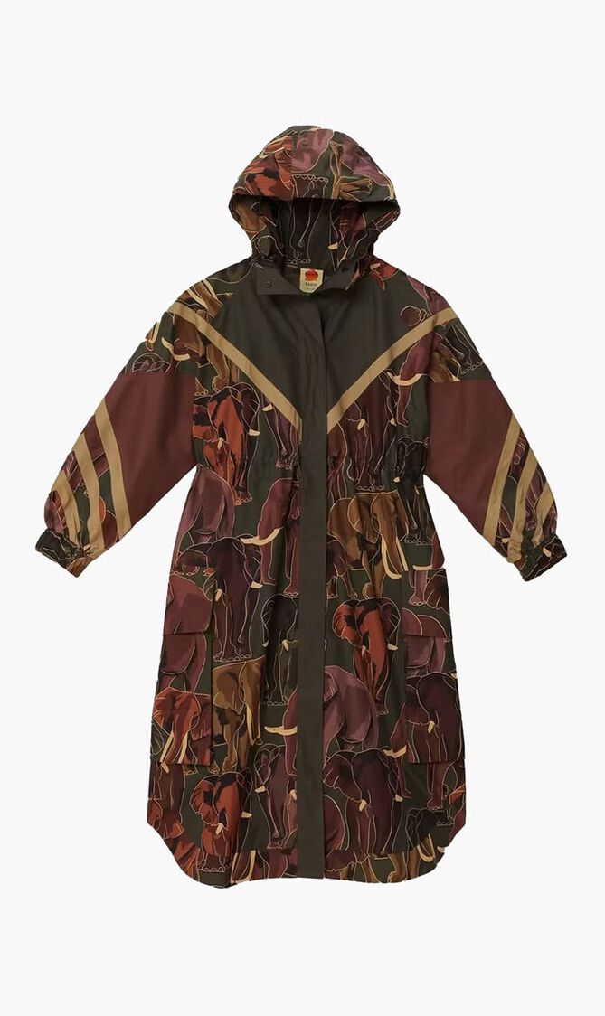 Elephants Maxi Raincoat