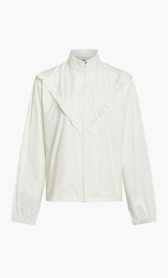 TORY SPORT RUFFLE WINDBREAKER