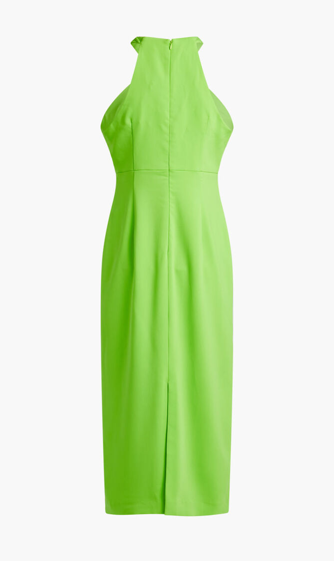 SLEEVELESS CREPE MIDI DRESS