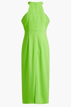 SLEEVELESS CREPE MIDI DRESS