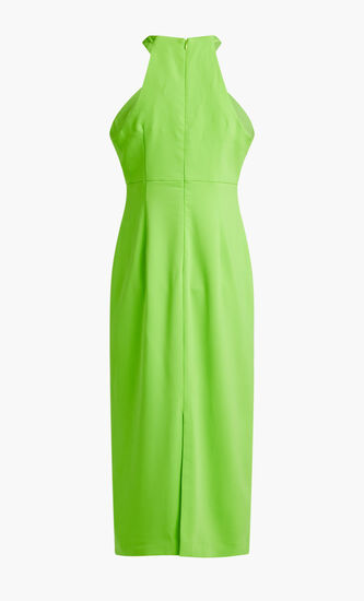 SLEEVELESS CREPE MIDI DRESS