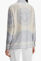 FORMAL SHIRT COUPE DES DIEUX BAROCCO FOULARD ON RESPONSIBLE SILK TWILL