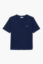 Relaxed Fit Soft Cotton V Neck T-shirt