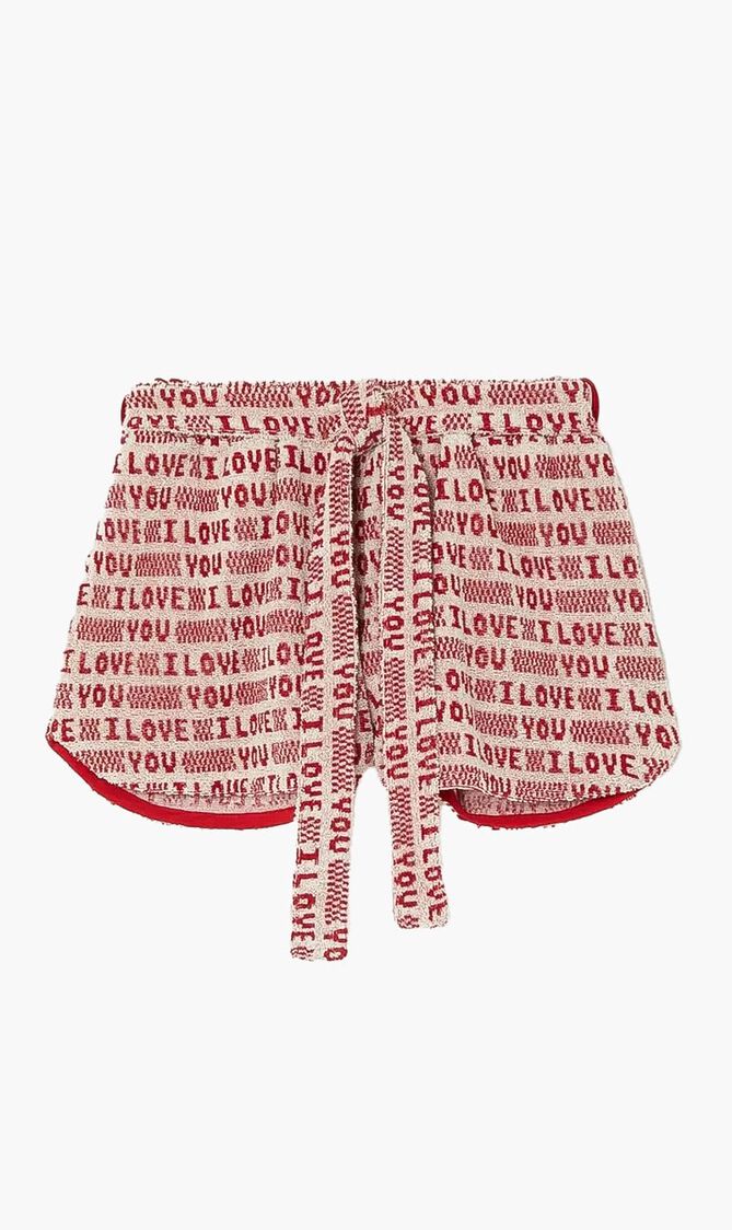 Jacquard Knit Terry Shorts