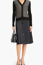 Silk Front Wool Cardigan