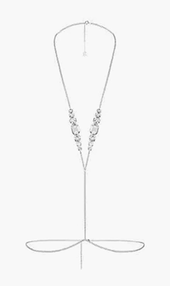 Swarovski x SKIMS V Body Chain
